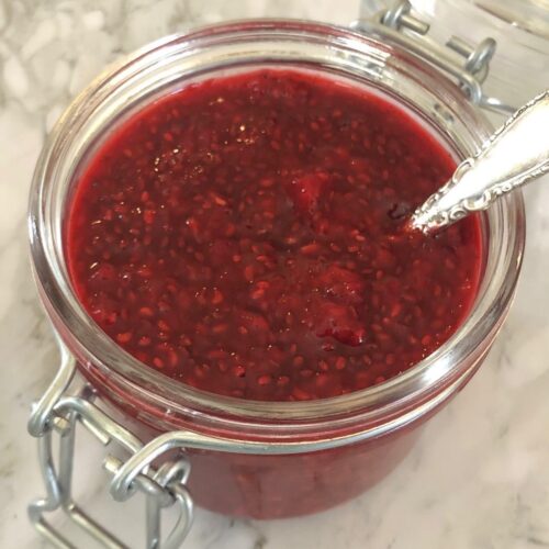 Raspberry chia jam