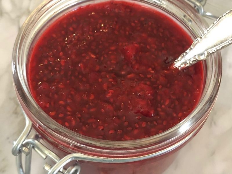 Raspberry chia jam